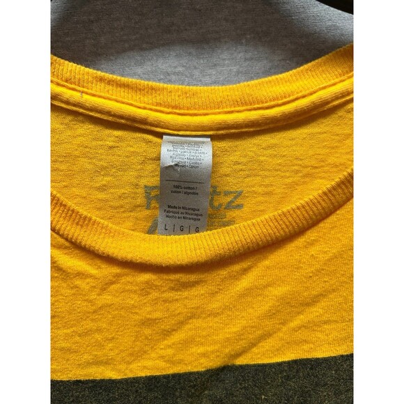 Rootz w/ Africa Continent Yellow and Black Size L Short Sleeve - Picture 3 of 7
